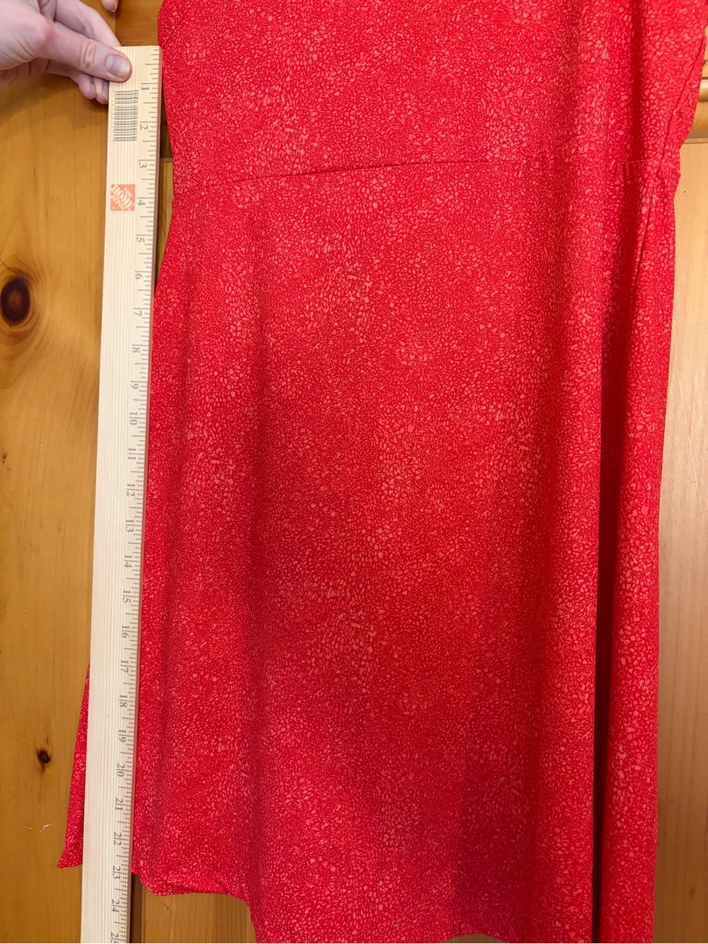 Columbia A-line sporty dress in speckled red - Picture 6 of 8